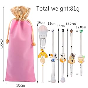 Animal Crossing: New Horizons Makeup Brushes Set