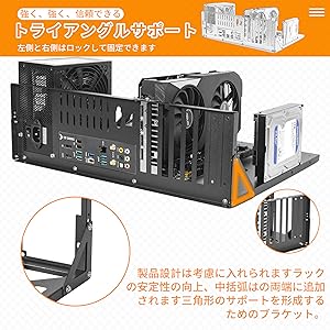 Amazon.co.jp: Rxakudedo オープンフレーム ベンチ台 PC