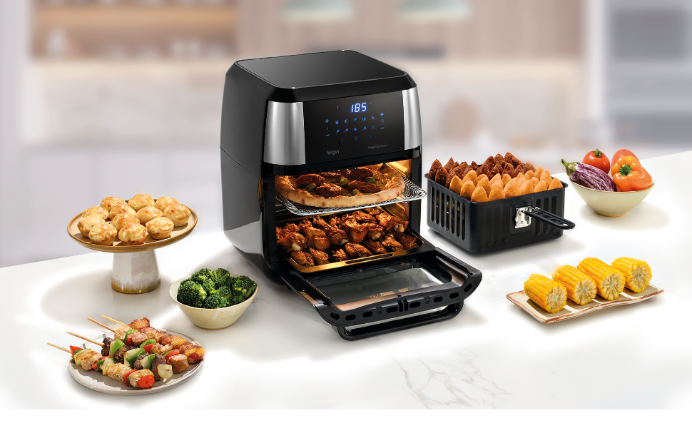 Fritadeira Forno Oven Fry 4 em 1 Elgin 12 Litros 110V Assa, Frita sem