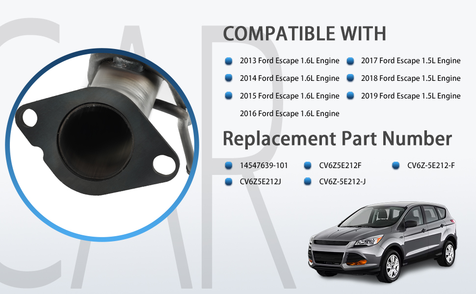 Aumzong CV6Z5E212F Catalytic Converter Compatible with Ford