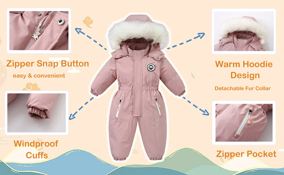 Newborn Baby Jumpsuit Hooded Fleece Rompers Long Sleeve Outwear Outfits