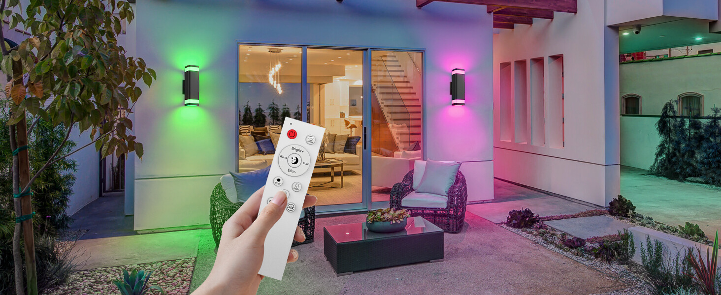 outdoor wall lights colors