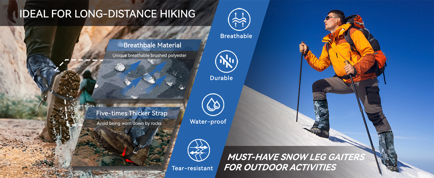 Ideal for long distance hiking