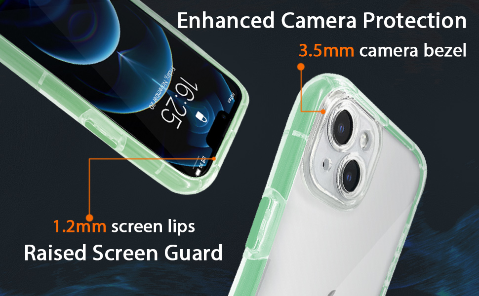 HIIYAA Clear Case for iPhone 13 14 AntiYellowing