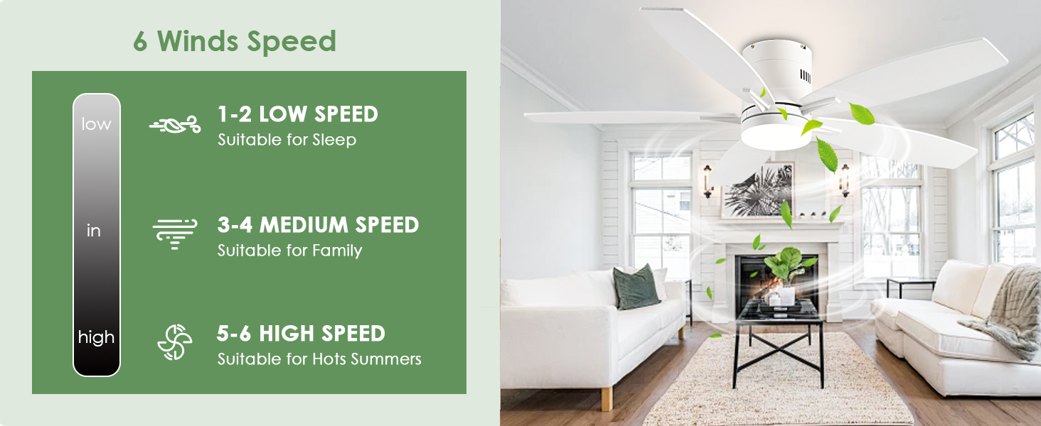 low profile ceiling fan with light