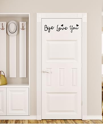 love you bye sign above door family wall decor decal topper live home farmhouse front mudroom you