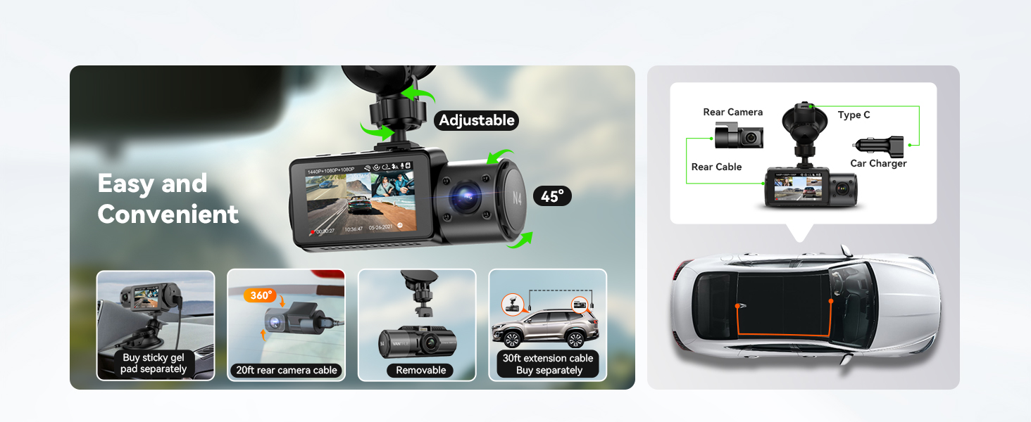 easy to use dash cam