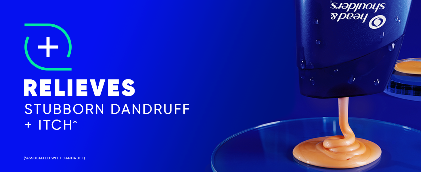 Relieves stubborn dandruff + itch