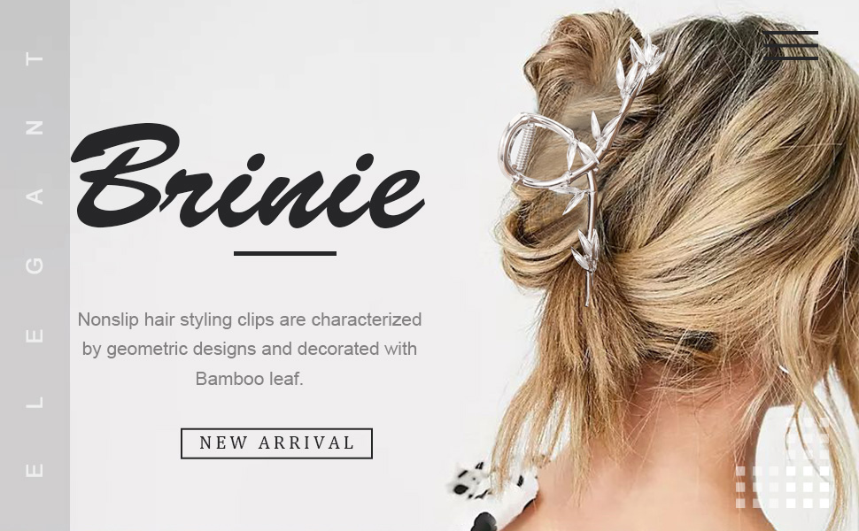 silver metal hair claw clips large hair claw clamps