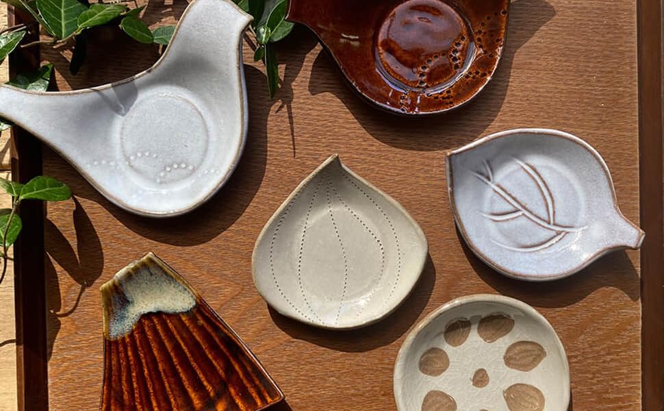 Amazon | 小石原焼 小石原焼き まめ皿 圭秀窯 陶器 玉ねぎ 蓮根