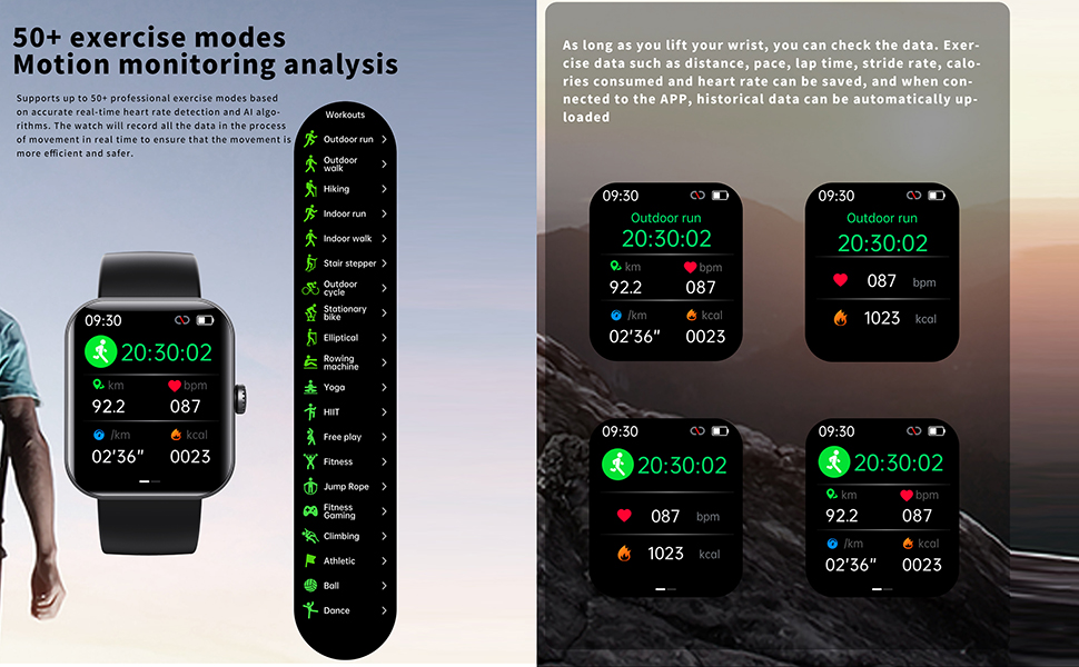 Painless Blood Glucose Testing Fashionable Sports Watch