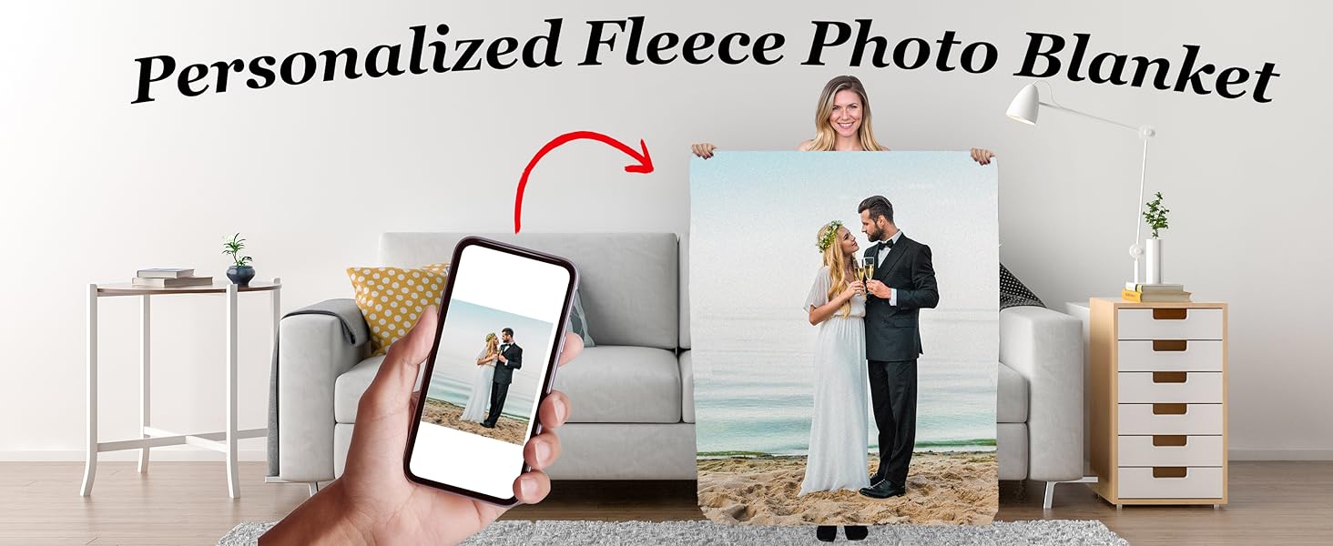 Personalized Fleece Photo Blanket