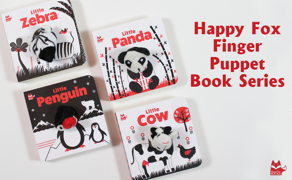 Little Cow (Happy Fox Books) Finger Puppet Board Book with High