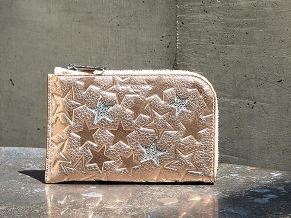 SALON DE ALFURD 星型エンボス 二つ折り財布ゴールド新品未使用です SALON DE ALFURD 星型エンボス 二つ折り財布ゴールド新品未使用