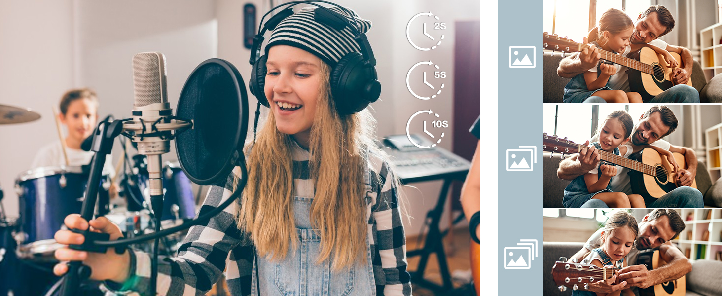 Zostuic 4K Digital Camera UV Lens, 48MP Vlogging Camera Autofocus Image