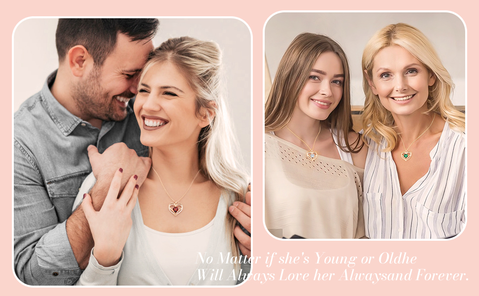 mother day's gift from son daughter mothers day gifts for wife birthstone necklace for women wife