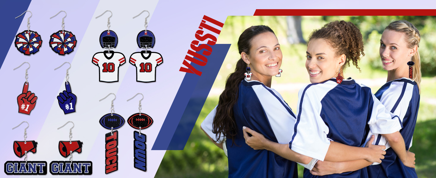 Game Day Football Earrings
