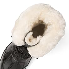 warm fur lined snow boots