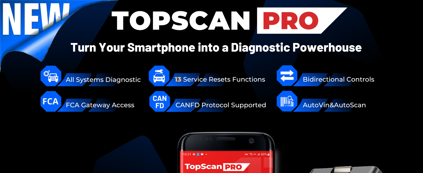 bluetooth obd2 scanner topdon diagnostic tool