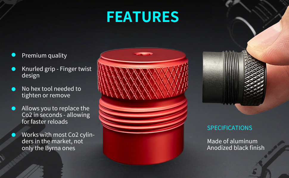 Cylinder Quick Replace Accessories Compatible with BYRNA SD/LE/EP/HD