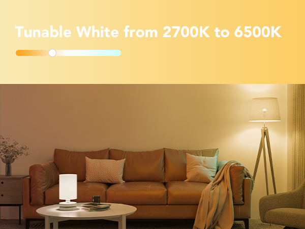 a living room with a couch and a lamp