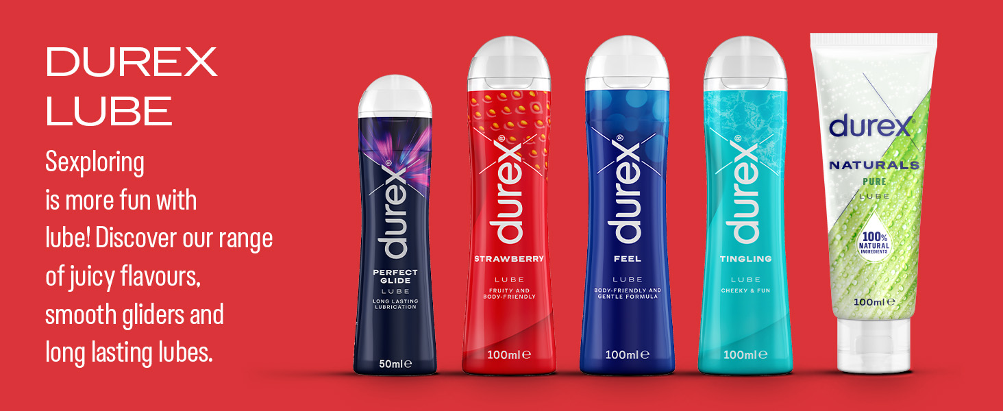 Durex Water Based Lube Strawberry Flavoured Edible gel 100ml Amazon