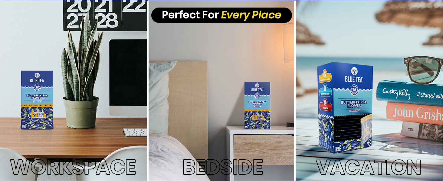 Buy Now Blue Tea - Butterfly Pea Flower Tea - 25 Tea Bags - Plant Ba... 18 Bt 25Sachets Box