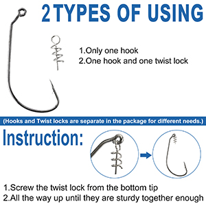 Twist Lock Fishing Hooks