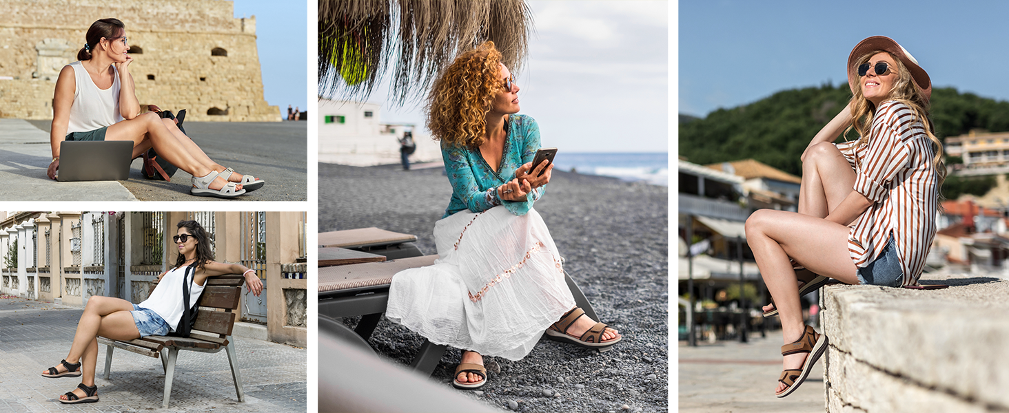 FitVille Adjustable Sandals for Women