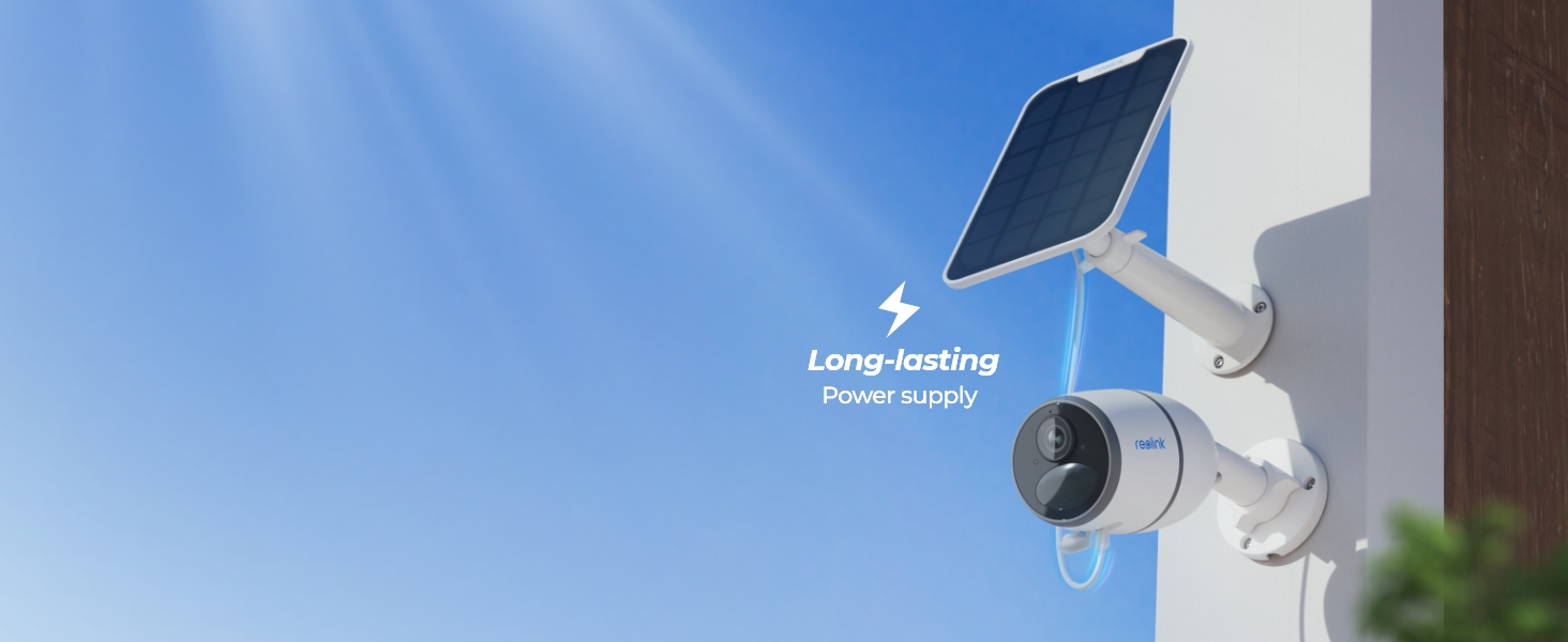 The rechargeable battery and high-efficiency solar panel ensure long-lasting power supply.