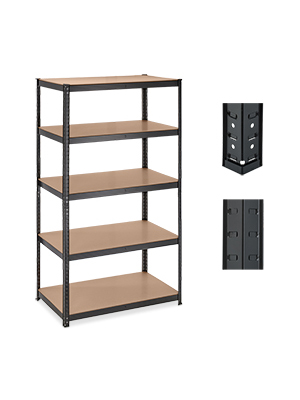 Relaxdays Schwerlastregal, 1250 kg Traglast, 5 Böden, für Keller und Garage, robustes Stahlregal in Schwarz, HxBxT: 180x 8cac10c9 50ec 4488 Ab33 9f4190a69c33. CR0,0,300,400 PT0 SX300 V1