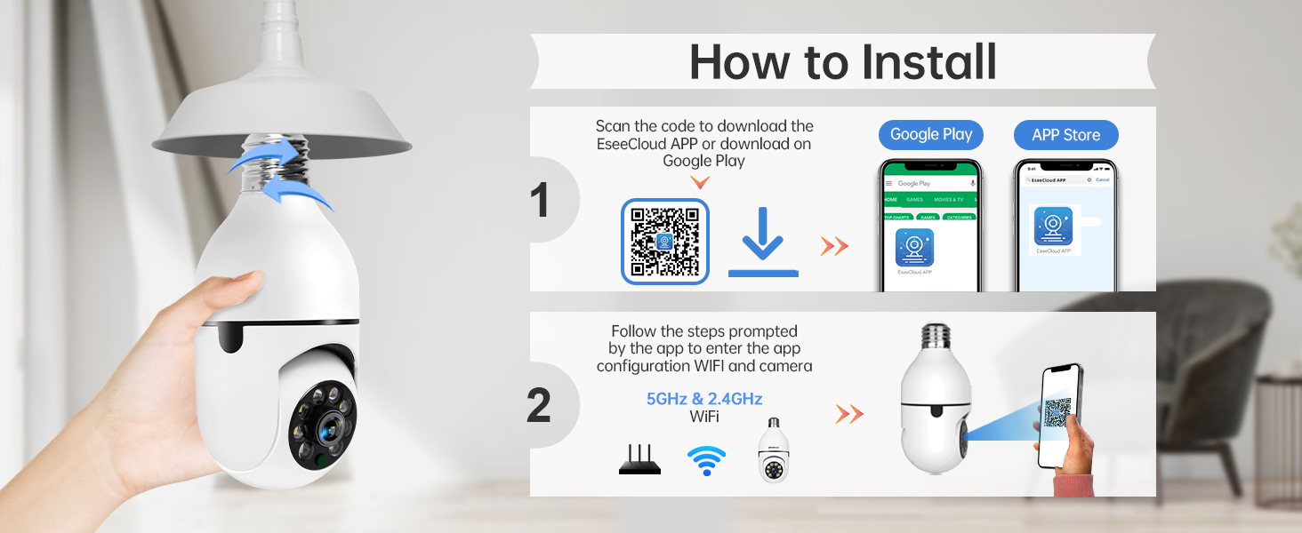 bulb security cameras wireless outdoor