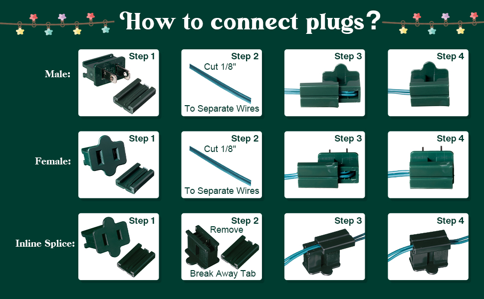 Frienda 10 Pieces Zip Plug Gilbert Vampire Slip On Plugs for