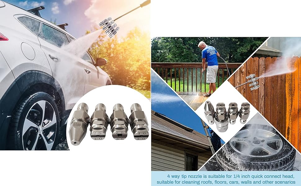 4 GPM Pressure Washer Nozzle,Jrod Pressure Cleaning Nozzle