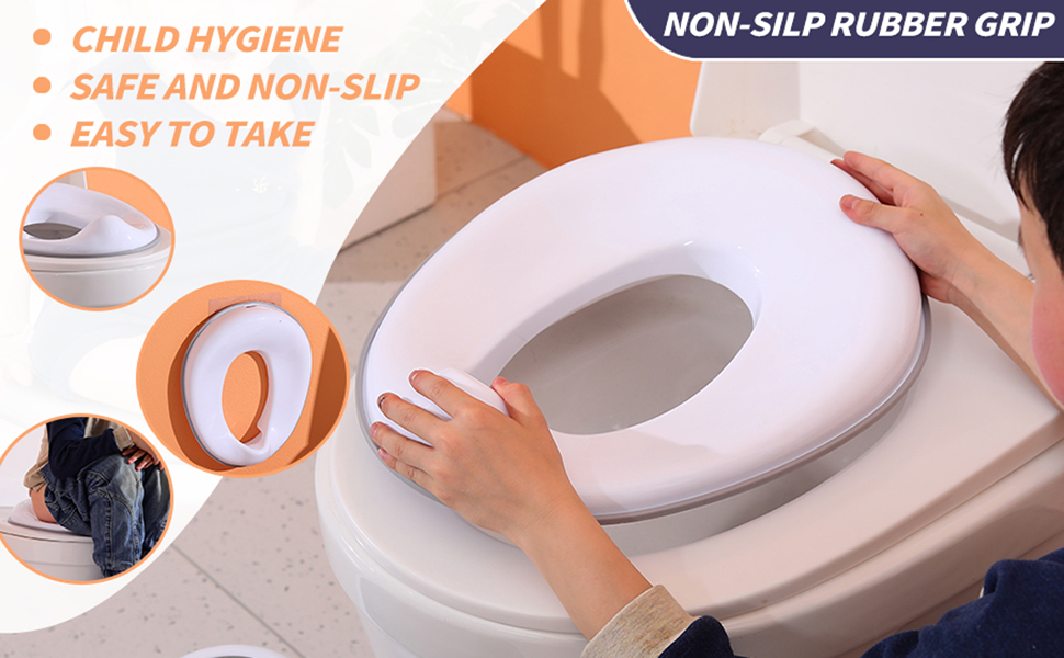 KOADOA Potty Training Toilet Seat Toddler Toilet Seat Topper for Boys