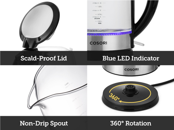 CO171-GK Electric Glass Kettle