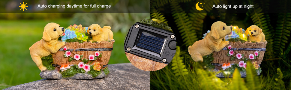 solar garden statue outdoor decor