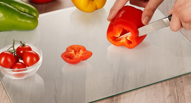 clear worktop saver protector protection kitchen glass transparent plain no pattern cutting