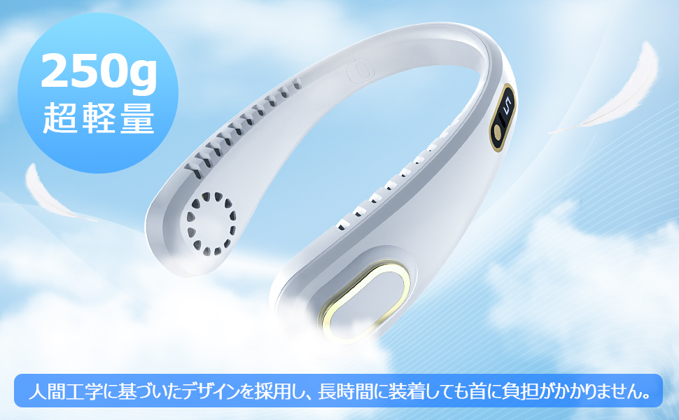 Amazon | SAMONIC 首掛け扇風機 ネックファン 5段階風量調節 大