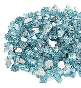 Stanbroil 10-Pound Fire Glass - 1/2 inch Reflective Tempered Fire Glass for Fireplace Fire Pit, A...