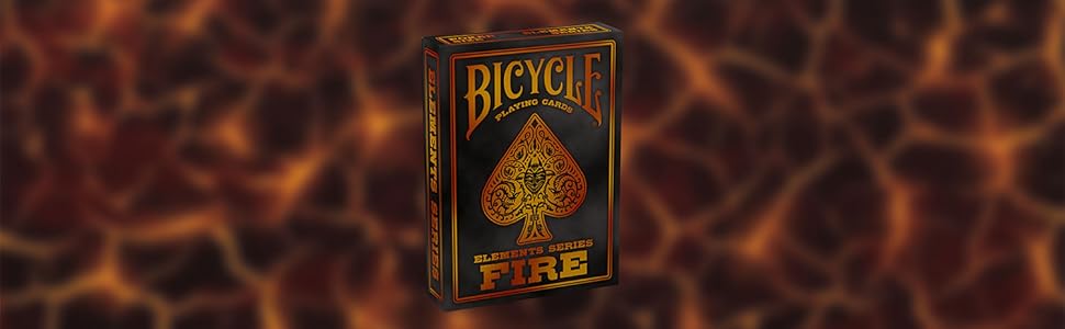 Bicycle エレメンツシリーズ ファイア デッキ Bicycle® Elements Series: Fire Playing Card Deck, Single