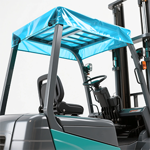 Blue Tinted Clear Forklift Cover