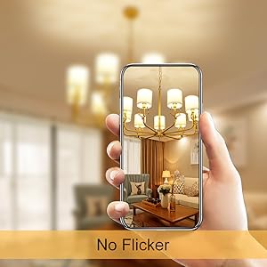 A15 LE bulb e26 light bulb dimmable Warm White 2700K ceiling fan lights 5.5W=40W