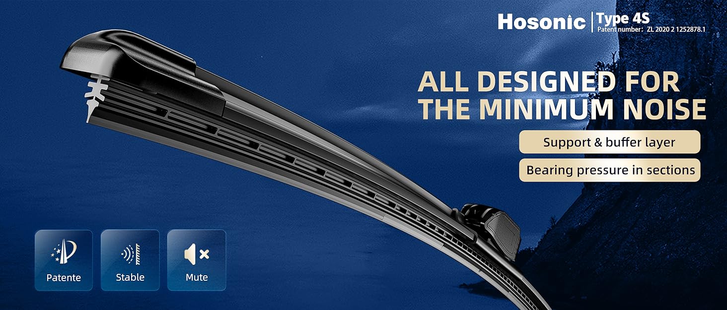 Rear Wiper Blade, HOSONIC 16A Rear Windshield Wiper Blade