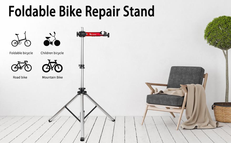 CYCLESPEED Bike Repair Stand Quick Release (Max 85 lbs), Home Mechanic Bicycle Mechanics Workstand Adjustable Portable… 13  bicycle work stands