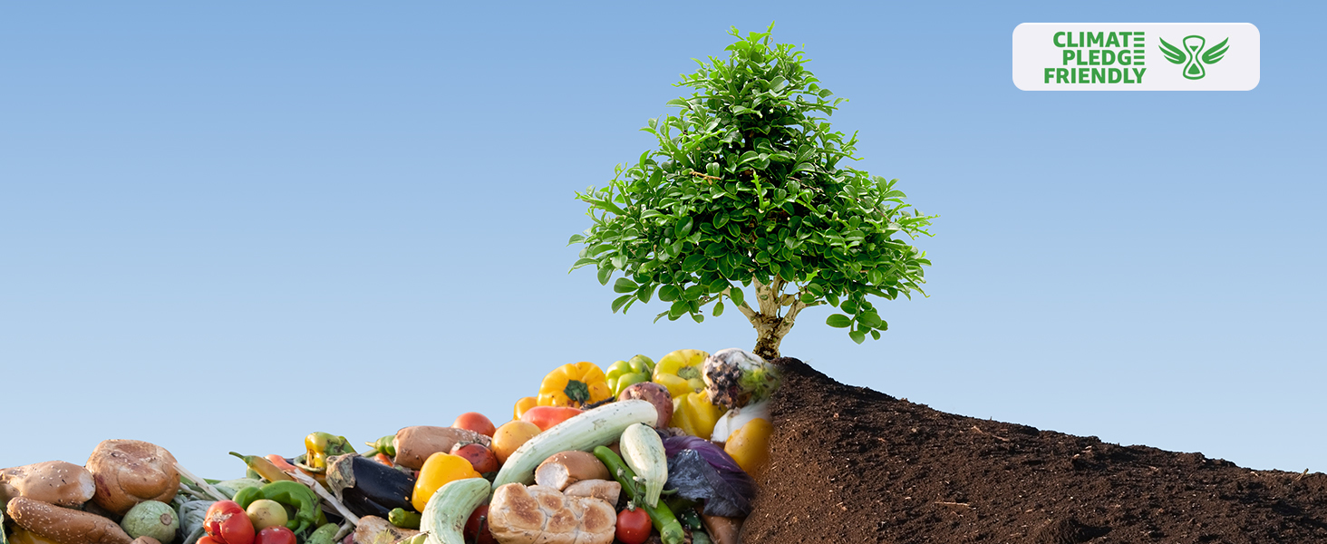 iDOO Compost Bin, Odourless Electric Composter, House Plants Compost