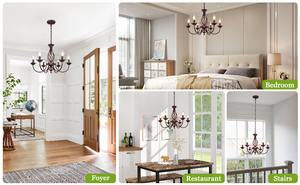 bedroom chandelier