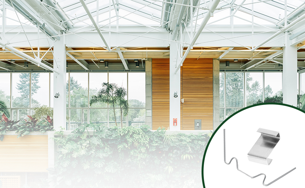 50pcs Greenhouse Clips Greenhouse Window Clips Stainless Steel