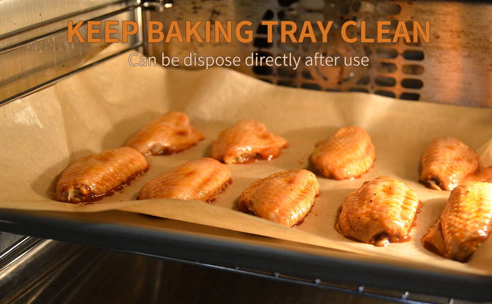 100 Pcs Parchment Paper Baking Sheets, 16x24 Inch Baking