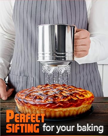 flower sifter flour sieve baking sifter flour strainer powder sugar sifter